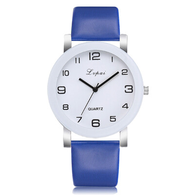 

Lvpai Brand Women Watch Disc Roman Numerals Luxury Quartz Wristwatch Ladies Leather Strap Dress Creative Clock Relojes Mujer