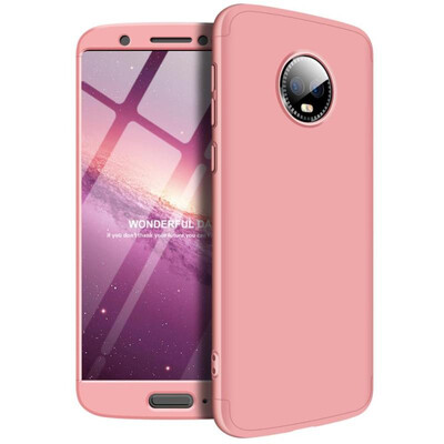 

MOONCASE Moto G6 three-section all-inclusive shield - pink