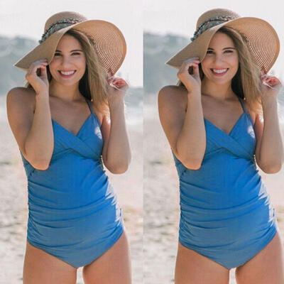 

Summer Pregnant Woman Sleeveless Sling One-piece Underwear Jumpsuit