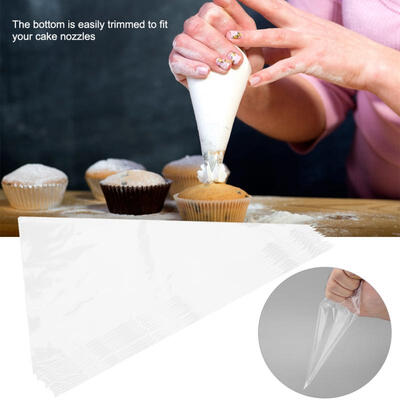 

Greensen 50PCS Disposable Piping Bag Cream Pastry Cake Icing Bag Baking Decor Tool 12 Inch