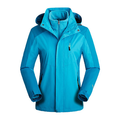 

Toponeto Womans Outdoor Detachable Hat Charger Removable Two-Piece Flannel Jacket Coat