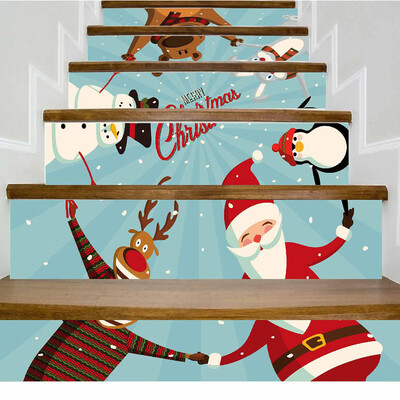 

Siaonvr Christmas Decoration Stair Stickers Christmas Stairs Stickers Wall Stickers