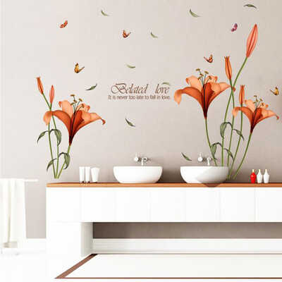 

Siaonvr Flower Wall Stickers Removable Decal Home Decor DIY Art Decoration