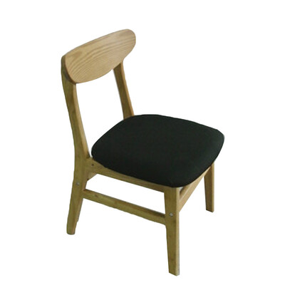 

1 New Wooden Dining Chair Cover Saddle Elastic Polyester Printed Hotel Home Use