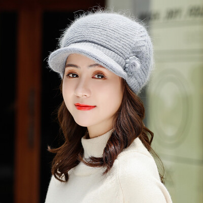 

Tailored Women Winter Warm Floral Cap Scarf Beret Baggy Knit Crochet Beanie Hat Ski Cap