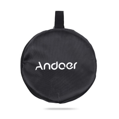 

Andoer 24" 60cm Disc 5 in 1 Gold Silver White Black Translucent Multi Portable Collapsible Photography Studio Photo Light Re