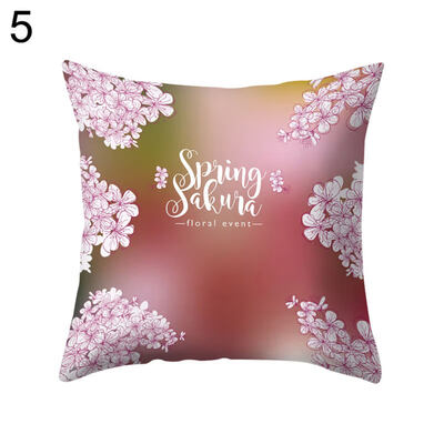 

Flower Leaves Ocean Throw Pillow Protector Case Cushion Cover Bedding Articles