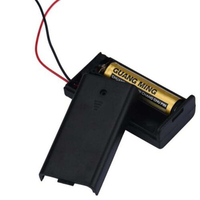 

Saidsome 2 x AA 3V Battery Holder Connector Storage Case Box ONOFF Switch With Lead Wire flashlight lamp