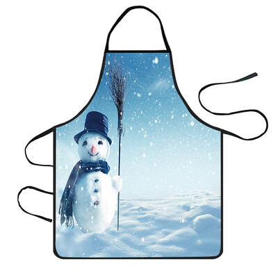 

Tailored Christmas Decoration Waterproof Apron Kitchen Aprons Dinner Party Apron