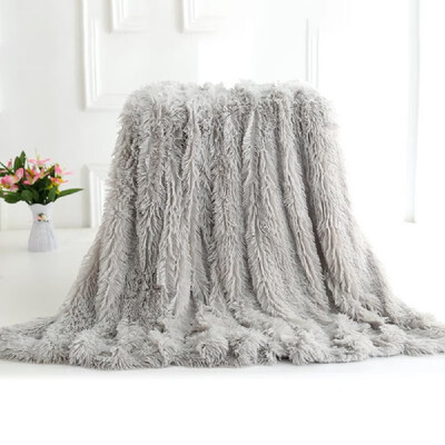 

Long Fur Throw Blanket Super Soft Long Shaggy Faux Fur Lightweight Warm Cozy Plush Fluffy Decorative Blanket for Couch Bed Chair 6