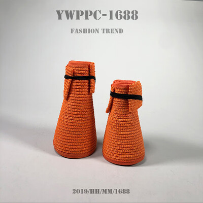 

New style ladies summer sunscreen hat personality foldable straw hat empty top magic straw hat braided shade hat sunhat