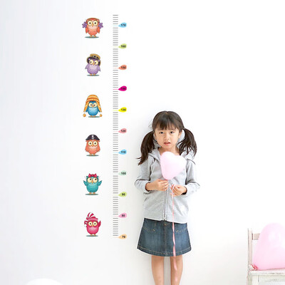 

〖Follure〗Owl Kids Height Chart Wall Sticker Home Decor Cartoon Animal Height Ruler