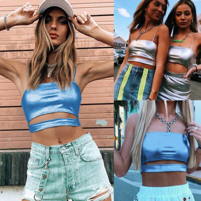 

Women Sexy Casual Strap Tank Top Vest Blouse Sleeveless Summer Crop Top Cami