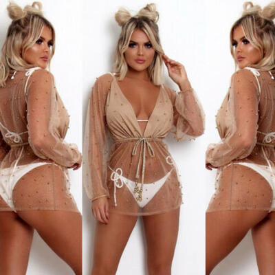 

New Sexy Women Lace Crochet Bathing Suit Bikini Swimwear Cover Up Beach Dress