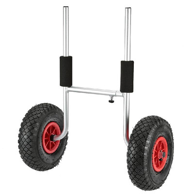 

50KG Loading Capacity Detachable Kayak Trolley Energy-saving Two-wheeled Kayak Carrier Cart