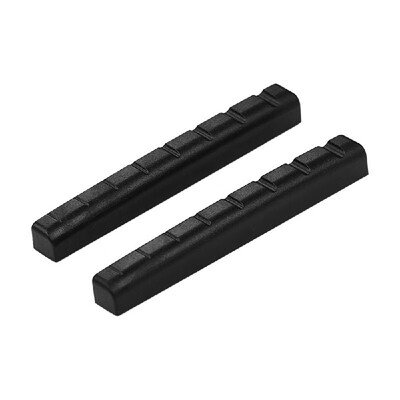 

2PCS Black Plastic Slotted Nut Saddle for 7 Strings Guitar Replacement Parts