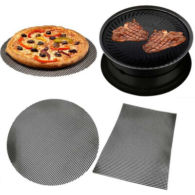 

BBQ Mat Replaces Vegetable Grill Basket Free Grill Mesh Tray for Grilled Vegetables Fish Fajitas Shrimp teflon grill mat 3 size