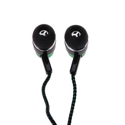 

11M Reflective Fiber Cloth Line Noise Isolating Stereo In-ear Earphone Earbuds Headphones with 35 MM Jack Standard