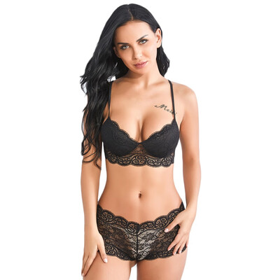 

Toponeto Women Plus Size Lace Bra Lingerie Underwear Sleepwear Underpants Bodydoll Set