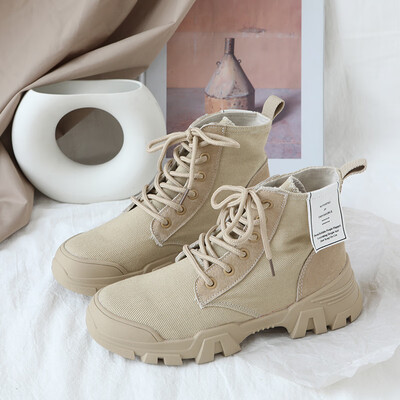 

Martins female English wind thin 2019 new summer breathable handsome boots Joker red summer boots