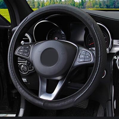 

Car Steering Wheel Cover Imitation Leather DIY Protector Anti-Slip Decorations