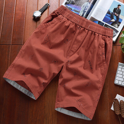 

Tailored Mens Summer Fashion Printing Casual Loose Belt Drawstring Beach Shorts Pants