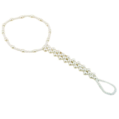 

Pearl Barefoot Sandal Anklet Bracelet Foot Chain Bridal Jewelry Free