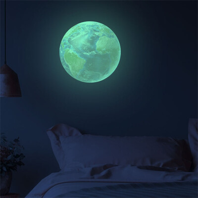 

〖Follure〗30cm 3D Planet Fluorescent Wall Sticker Removable Glow In The Dark Sticker