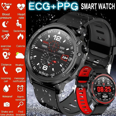 

Smart Watch L8 IP68 Water Resistant Smart Watch ECG PPG Heart Blood Pressure Multi-Sports Mode Man Smart Bracelet for IOS Android