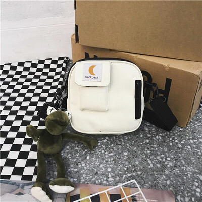 

Broadband oblique Bag Lady Baitao ins small bag Korean version of Japanese Menchao brand Street hip-hop one-shoulder bag jumping D
