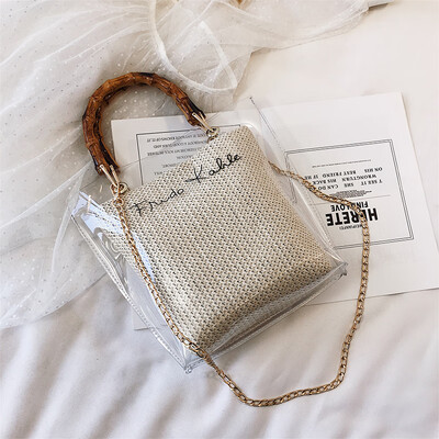 

French small bag handbags new 2019 Korean version of simple foreign jelly jelly bag shoulder bag Messenger bag