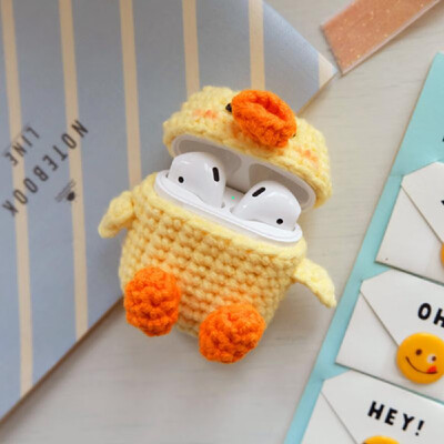 

cartoon handmade wool set knit for airpods headset cover