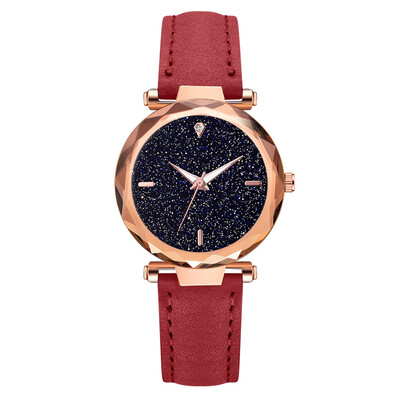 

Womens Alloy Quartz Watch Fashion Star Watch Trend PU Watch Hot Sale