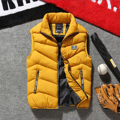 

Winter Warm Mens Cotton Padded Sleeveless Jacket Vest Waistcoat Parka -4XL