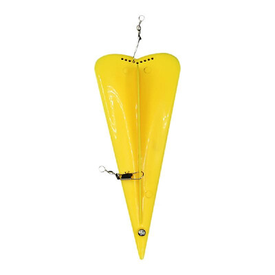 

Plastic Fishing Diving Board Lure with Weight Sinker Rotating Swivels Fishing Trolling Board Fishing Accessory