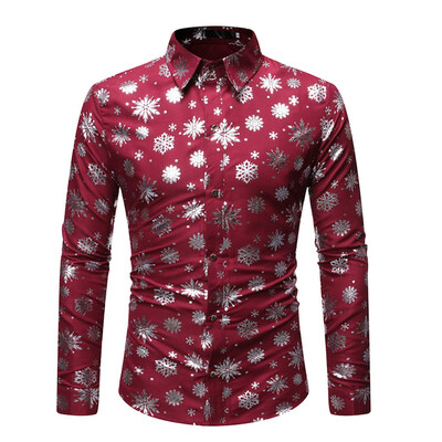 

Tailored Mens Casual Button Turn-Down Collar Slim Fit Long Sleeve Top Shirt Blouse