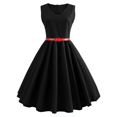 

2018 Winter Slim Solid Color Waist Dress