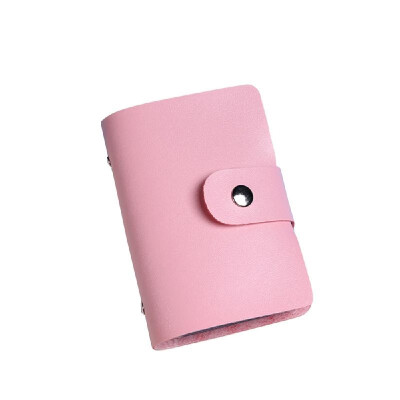 

Fashion Women Men Card Holder Organizer 24 Card Slots PU Leather Business ID Credit Card Case