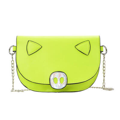 

Women Pig Shaped Cute Messenger Crossbody Handbags Girls Chain Shoulder Bag