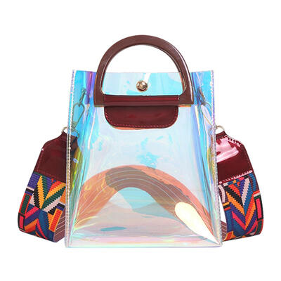 

Holographic Laser Messenger Transparent Handbags Women Casual Shoulder Bags