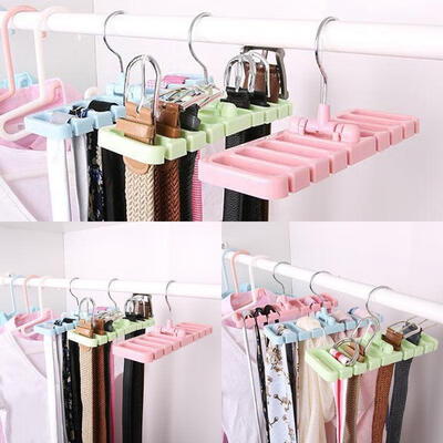

Closet Storage Rack Tie Belt Scarf Organizer Space Saver Rotating Hanger Holder