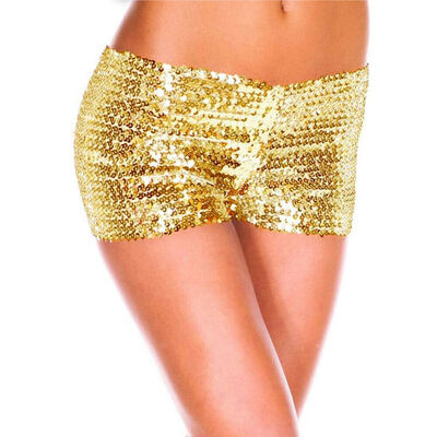 

Womens Sexy Sequin Casual Night Party Stretch Hotpants Shorts Hot Pants