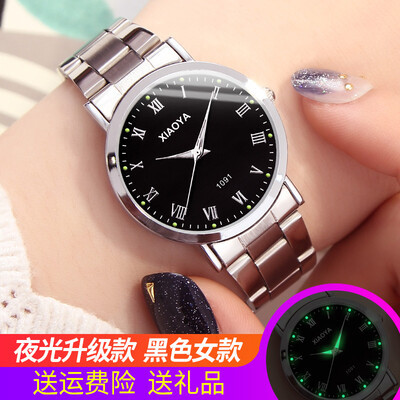 

Mens watch waterproof fashion trend Korean version of the simple casual atmosphere student couple quartz female watch