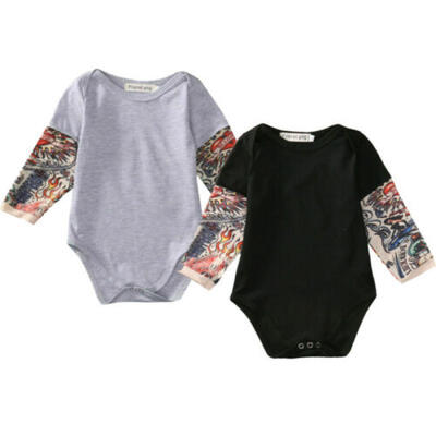 

US Newborn Baby Boys Girls Long Sleeve Romper Bodysuit Jumpsuit Clothes Outfit