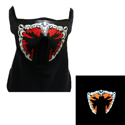 

Halloween LED Mask Light Up Party Terror Masks Cold Light Helmet Fire Festival Party Glowing Dance Ball Accessories