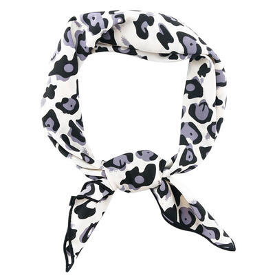 

Leopard Scarves Autumn Chiffon Ins Handkerchief Women Korean Wraps Shawl