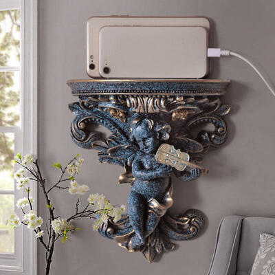 

Greensen Wall Hanging Storage Rack European Angel Shelf Wall Decoration