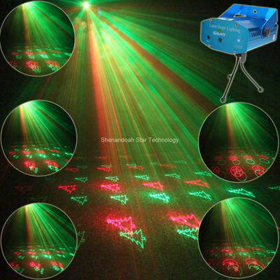 

Mini R&G Laser 20 Christmas Patterns projector Club Bar lights Dance Disco home party Xmas DJ Stage Light show Y21
