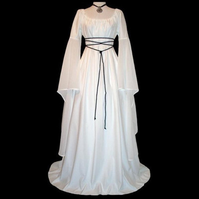 

Pure color pendant sleeve dress