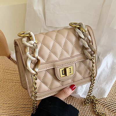

Autumn new 2019 Korean version of the new fashion Xiangfeng rhomboid chain bag women single shoulder slant handbag